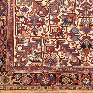 Vintage Traditional Oriental Rug, in Room Size, with Ivory Field and Symmetrical Design image 4