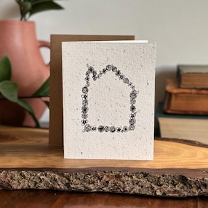 Papier de graines de fleurs sauvages à planter - Texte personnalisé