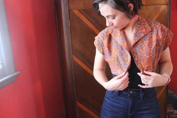 50's Vintage Batik Bolero