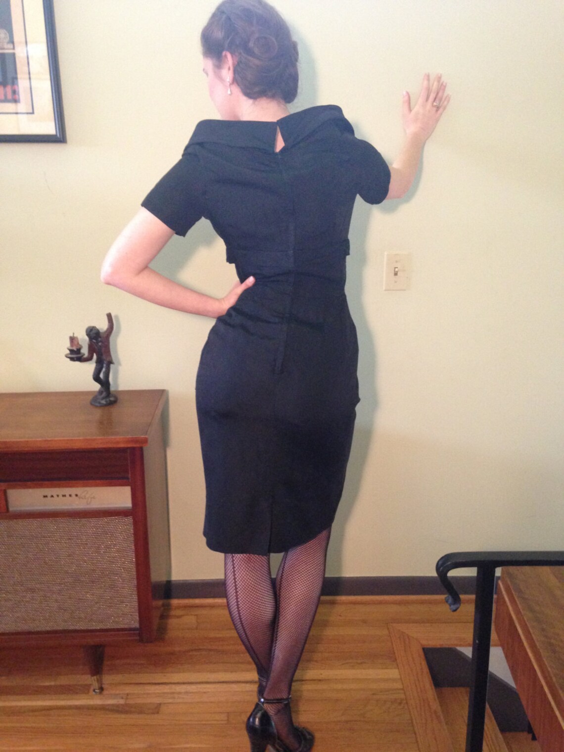 1950s Lord and Taylor Black Cocktail Dress. Etsy