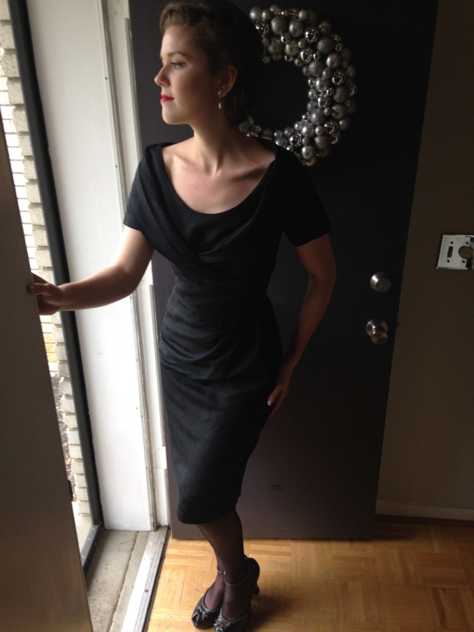 1950s Lord and Taylor Black Cocktail Dress. Etsy