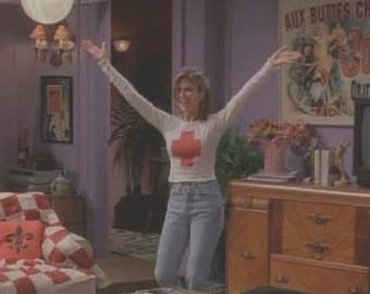 Friends TV Show Tee: Rachel Green red plus tee