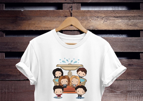 Friends Cartoon T-Shirt - Soft Ringspun Cotton, Casual Fit