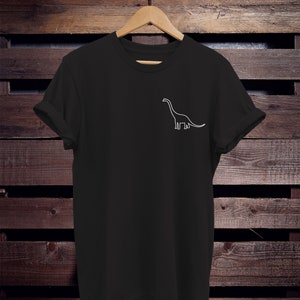 Dino Shirt Langer Ausschnitt Dinosaurier Shirt Unisex T-Shirt, Damen T-Shirt, Geschenkidee, Unisex Shirt, Damenshirt, tumblr Bild 4