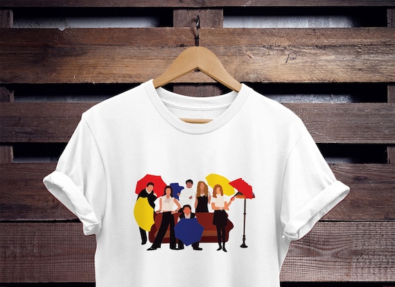 Friends TV Show Shirt, Rolled Sleeves (Unisex Ringspun Cotton)