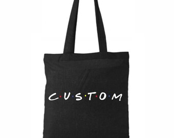 Personalized Tote Bag: Friends Design (Cotton Canvas, 40cm)
