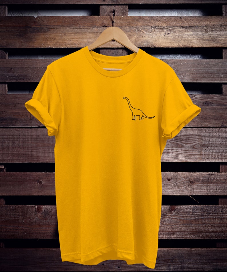 Dino Shirt Langer Ausschnitt Dinosaurier Shirt Unisex T-Shirt, Damen T-Shirt, Geschenkidee, Unisex Shirt, Damenshirt, tumblr Bild 5