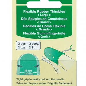 Lightweight and Flexible Rubber Thimble - Stitched Modern