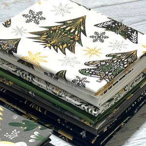 Christmas Shine / 3Wishes 9 pc Shop Assembled Fat Quarter Bundle