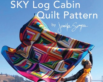 Sky Log Cabin Quilt Pattern