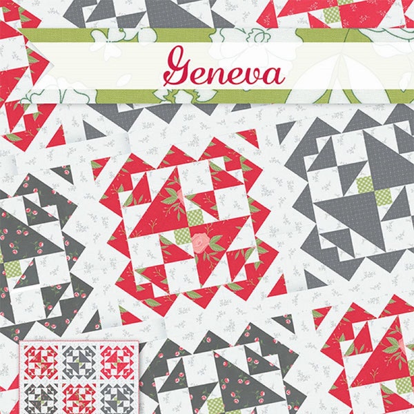 Geneva Quilt Pattern By Krystal Stahl- It's Sew Emma- Moda * Shipping Overages will be REFUNDED*