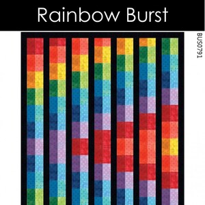 Rainbow Burst Quilt Pattern