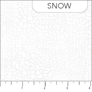 Crackle- Snow: Sold by the 1/2 yard