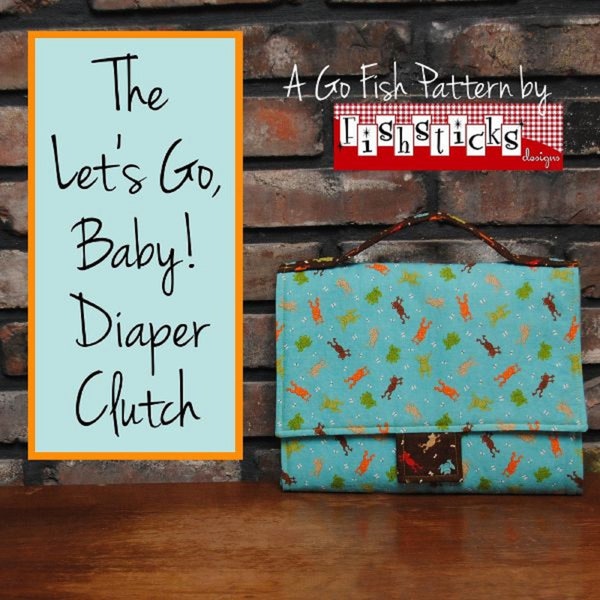 The Let's Go Baby! Diaper Clutch Pattern