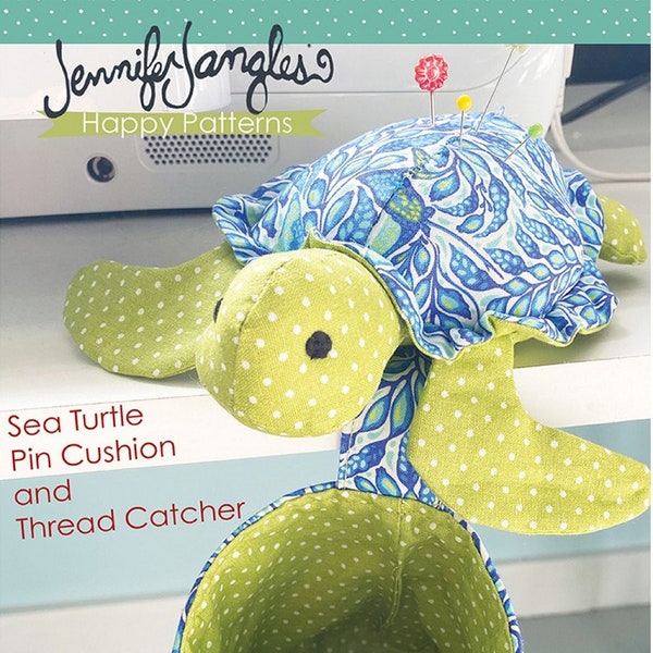 Sea Turtle Pincushion & Thread Catcher *Pattern- Jennifer Heynen (Jangles)