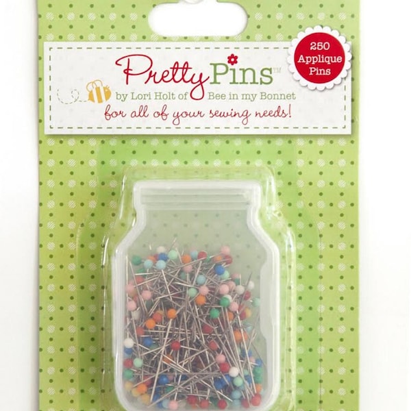 Lori Holt Pretty Pins- 20mm Applique Pins- 250 Count