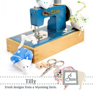 Tilly Mini-Pinnie  Pincushions Sewing Pattern / Sewn Wyoming