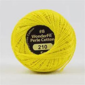 Wonderfil Eleganza Perle Cotton Thread- Lemon Peel