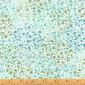 Splatter Dots- Mint 108&quot; Quilt Backing: Precut Piece 1+28&quot;x108&quot;