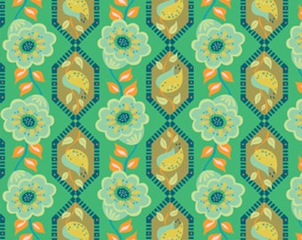 Kindred Sketches- Linked- Jade: Sold By The 1/2 Yard- Cut Continuously
