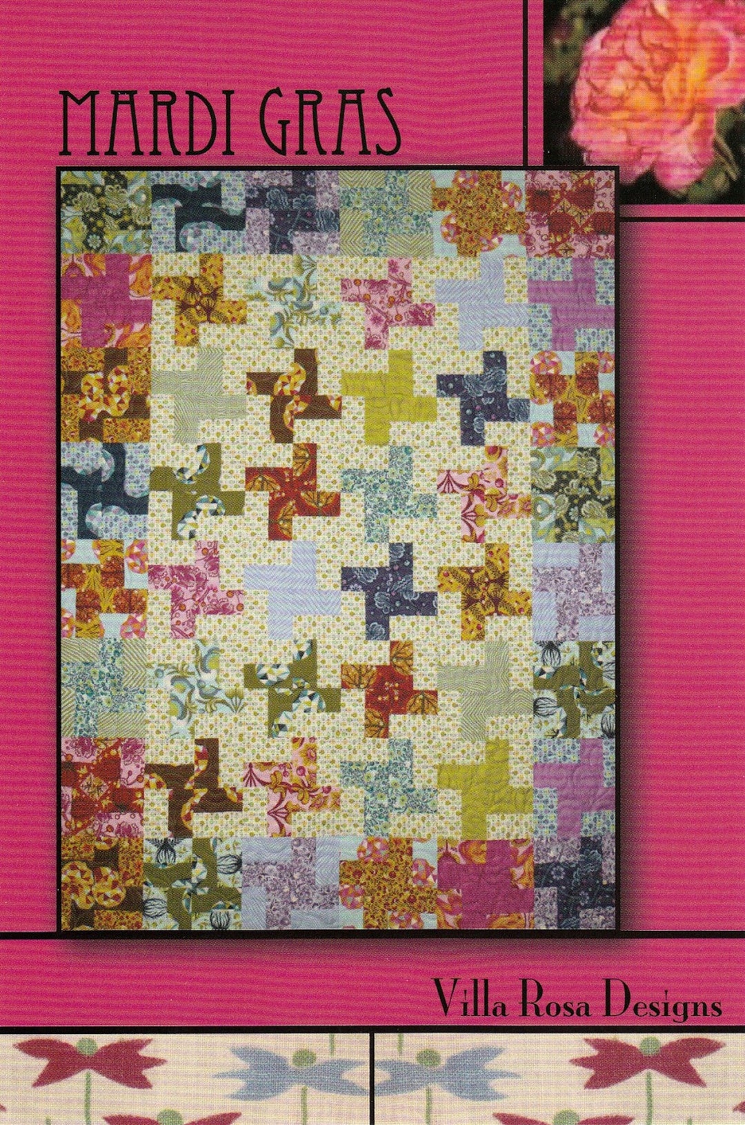 Mardi Gras Quilt Pattern (cardstock) Etsy