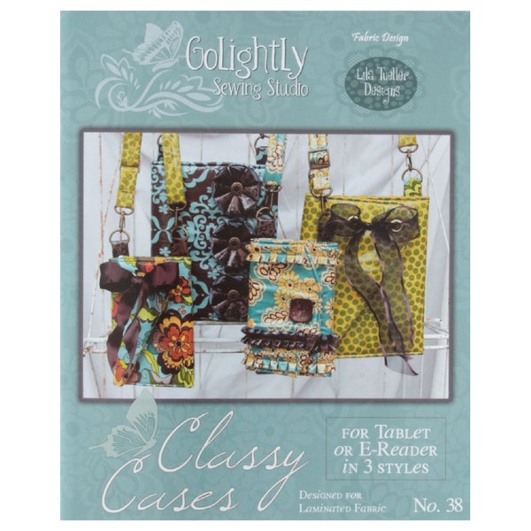 GoLightly Sewing Studio "Classy Cases" pattern by Lila Tueller * Shipping Overages will be REFUNDED*