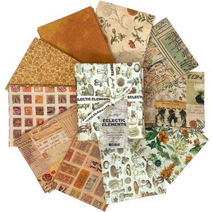 Tim Holtz Palettenprogramm Fat Quarter Bundle- ORANGE