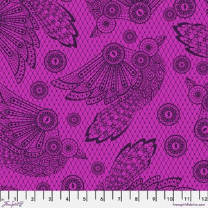 Nightshade Deja Vu- Raven Lace Oleander: Sold By The 1/2 Yard- Cut Continuously