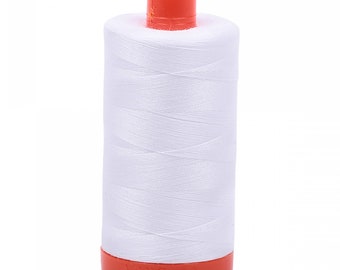 Aurifil 50wt Mako- 1422 Yards: White