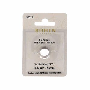 Bohin Open End Thimble: Xsmall