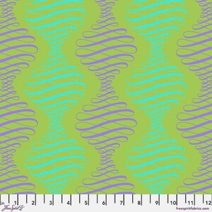 Parisville &quot;Deja Vu&quot;- Spencer Stripe Pistachio: Sold By The 1/2 Yard- Cut Continuously