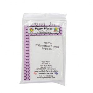 Paper Pieces- 2&quot; Equilateral Triangles 75 Pieces