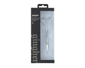 Gingher 6" Double Curved Embroidery Scissors