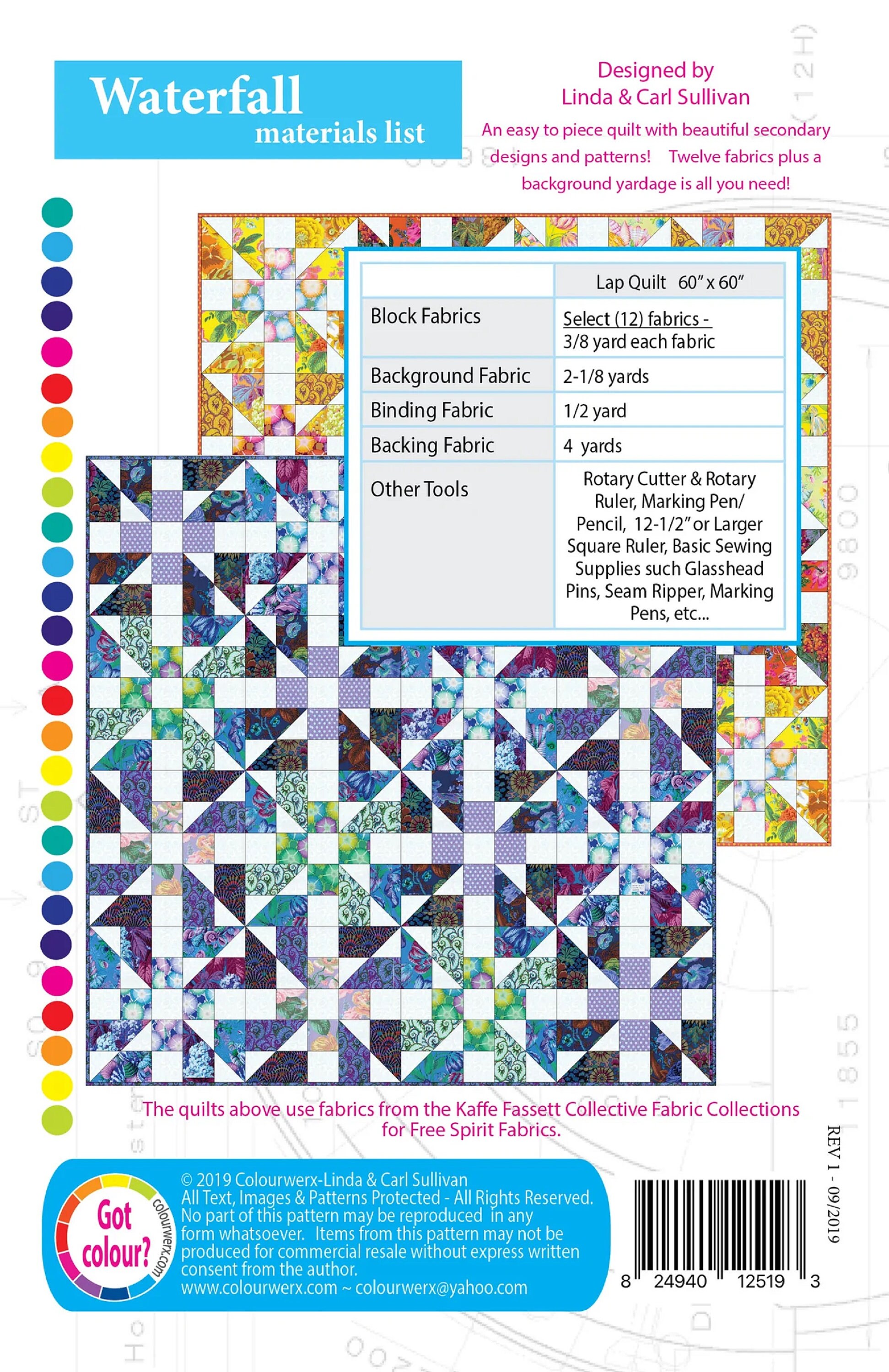 Waterfall Patern Waterfall Quilt Pattern - Etsy Canada