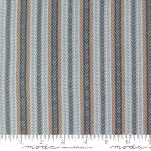 Couverture en flanelle Farmhouse, 3 couvertures en étain, flanelle à rayures : vendu par 1/2 mètre