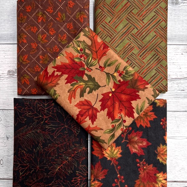 Fall Flannel Fabric - Etsy