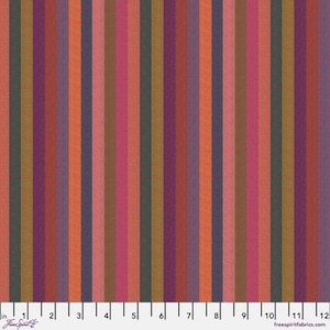 Kaffe Fassett 2025 Woven Stripes- Sunset Narrow Stripe: Sold by the 1/2 yard.