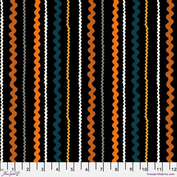 Storybook Halloween- Black Ric Rac Stripe