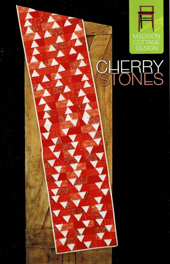 Cherry Stones Quilt Pattern By Madison Cottage Designs Etsy