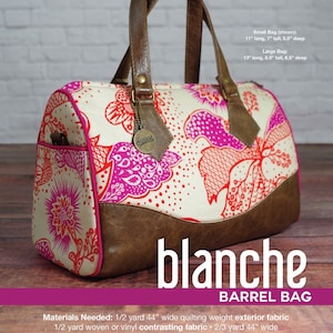 Blanche Barrel Bag Pattern