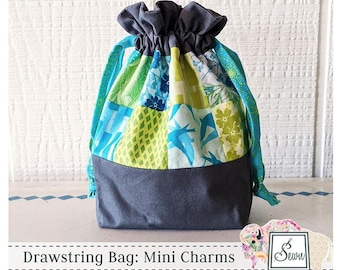 Sac à cordon : motif mini breloques