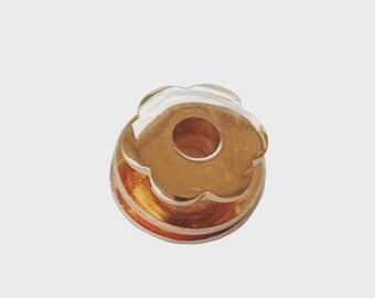 3/4" Magnetic Snaps- Rose Gold Flower: 2 snaps