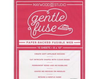 Gentle Fuse Paper-Backed Fusible Web: 10 Sheets