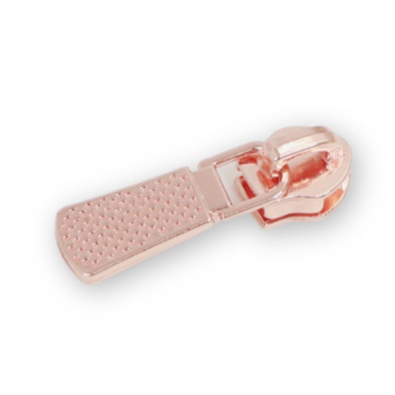 Four #5 Textured Zipper Pulls Rose Gold Four #5 Textured Zipper Pulls Rose Gold