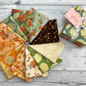 Sweet Pumpkin Spice / Robert Kaufman - Shop zusammengestelltes Fat Quarter Bundle