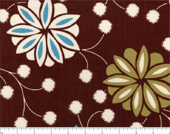 P B Textiles Elegant Lightweight Two Way Slub Floral Drapery Etsy