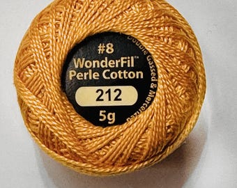 Wonderfil Eleganza Perle Cotton Thread- Honey Cake