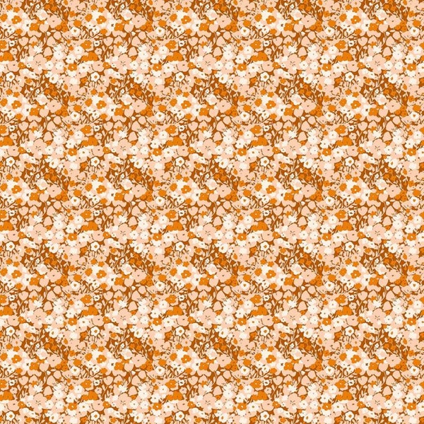 Summer's End- Kleine Blumen- Rost Multi By Alison Janssen- Figo Fabrics * Versandüberschreitungen werden ERSTATTET*