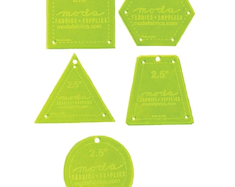 Basic 2.5&quot; Acrylic Template Set 5ct