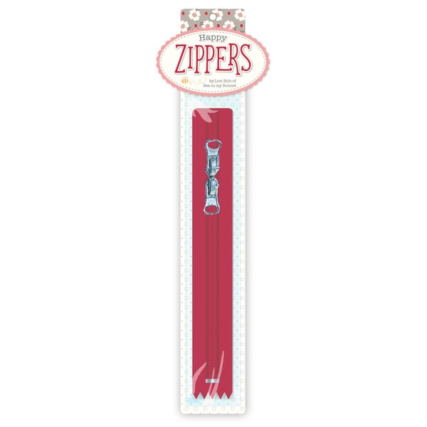 Lori Holt Happy Zippers 16IN Red
